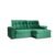 Sofá 3 Lugares Retrátil E Reclinável Com Usb Flexforma Triton Veludo Verde 200 Cm