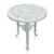 Mesa De Plástico Redonda Colonial Polipropileno Branca Antares