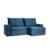Sofá 3 Lugares Retrátil E Reclinável Flexforma Premier Veludo Marinho 200 Cm