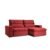Sofá 5 Lugares Retrátil E Reclinável Flexforma Jazz Veludo Bordo 290 Cm