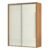 Guarda-roupa Casal Caribe 2 Pt 2 Gv Freijó E Off White 179 Cm