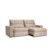 Sofá 3 Lugares Retrátil E Reclinável Flexforma Jazz Veludo Castor 200 Cm