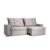 Sofá 4 Lugares Retrátil E Reclinável Flexforma Premier Veludo Cinza 250 Cm