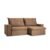 Sofá 5 Lugares Retrátil E Reclinável Flexforma Premier Veludo Tabaco 290 Cm