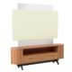 Rack Com Painel Para Tv Até 65 Polegadas Desiré Off White E Freijó 180 Cm