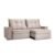 Sofá 3 Lugares Retrátil E Reclinável Flexforma Versalhes Veludo Castor 230 Cm