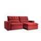 Sofá 3 Lugares Retrátil E Reclinável Flexforma Jazz Veludo Bordo 230 Cm