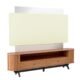 Rack Com Painel Para Tv Até 65 Polegadas Desiré Off White E Freijó 220 Cm