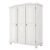Guarda-roupa Casal Sebastian Madeira Maciça 3 Pt Branco