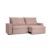 Sofá 3 Lugares Retrátil E Reclinável Flexforma Premier Veludo Rose 230 Cm