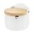 Saleiro Redondo com Colher Home Style Bambus Linn 10 cm