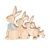 Adorno Funny Bunny Trio 15 cm x 18 cm – Home Style