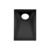 Plafon Embutir Aluminio Square 13,2Cm – PRETO