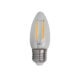 Lampada Led Vela Lisa Filamento E27 2,5w 200lm 320 2700k