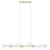 Pendente Aluminio Vidro Orbit 145Cm – DOURADO