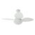 Ventilador De Teto Aluminio Vidro Branco 127v Petalo