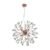 Pendente Cristal E Metal Cobre 53×53