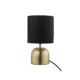 Abajur Metal Tecido Dourado Tack