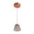 Pendente Led Aluminio Acrilico Cobre Transparente 5w 3000k Uranus