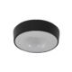 Plafon Sobrepor Aluminio Difusor Preto Nice