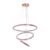 Pendente Led Metal Rose Gold 85w 3000k Luz Amarela Yamamura