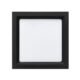 Plafon Led Embutir Quadrado 18w Preto Luz Amarela Deep