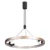 Pendente Led Aluminio Preto Dourado 45w 3000k
