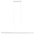 Pendente Led Aluminio 24W 3000K Fit25 Row – BRANCO