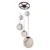 Pendente Aluminio Cafe Astros Personalite
