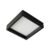 Plafon Led Sobrepor Quadrado Preto 18w Luz Amarela Deep