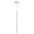 Pendente Tubo Aluminio Branco Fosco