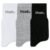 Kit 3 Pares Meia Cano Curto Masculina Preto 34-38