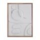 Quadro Decorativo Madeira Marrom Claro Branco