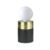 Luminaria De Mesa Metal Concreto Tint – PRETO DOURADO