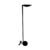 Luminaria De Piso Aluminio R7s 9W 28Cm – PRETO