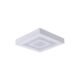 Plafon Led Sobrepor Quadrado Branco Roma – LED BRANCO QUENTE (3000K)