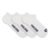 Kit 3 Pares Meia Invisível Masculina Hang Loose Branco 34-38