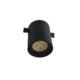 Plafon Sobrepor Redondo Gu10 7w Preto Com 2 Prensa Cabo