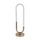 Luminaria De Mesa Led Wala Metal 960lm 3000k Dourado