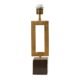 Luminaria De Mesa Marmore Metal Dourado