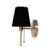 Arandela Aluminio Tecido Dourado Preto String