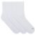Kit 3 Pares Meia Cano Médio Masculina Branco 39-43