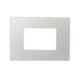 Placa 4×2 3 Postos Quadrados Soft Arteor Aluminio