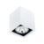 Plafon Sobrepor Aluminio Branco Preto 8cm