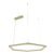 Pendente Led Aluminio Acrilico Dourado 22,8w 3000k Fit15