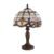 Abajur Metal Vidro Bronze Multicores Yamamura