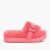 Sandália Flat UGG Fluffita Rosa