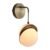 Arandela Metal Acrilico Bronze Plyn