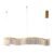 Pendente Led Metal Acrilico Dourado 28w 3000k Atenas