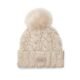 Gorro UGG Knit Cable Pom Bege – Único